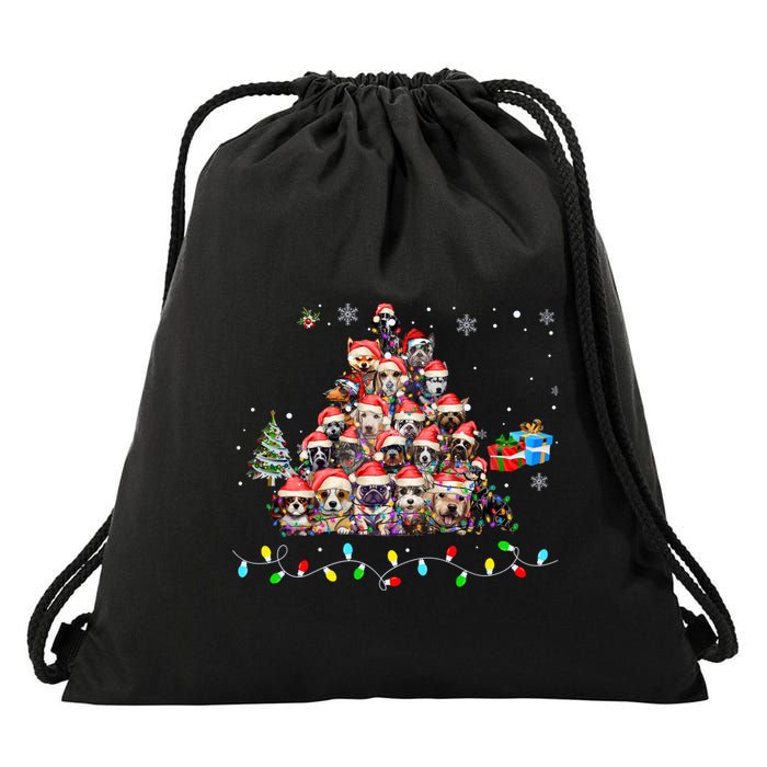 Get Into The Holiday Spirit With Joyful Loyal Dog Breeds Gift Drawstring Bag
