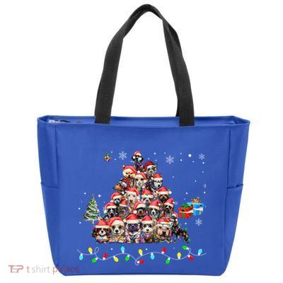 Get Into The Holiday Spirit With Joyful Loyal Dog Breeds Gift Zip Tote Bag