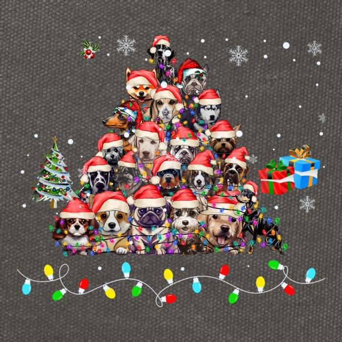 Get Into The Holiday Spirit With Joyful Loyal Dog Breeds Gift Cotton Canvas Backpack