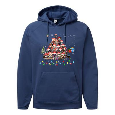 Get Into The Holiday Spirit With Joyful Loyal Dog Breeds Gift Performance Fleece Hoodie