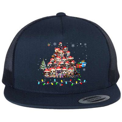 Get Into The Holiday Spirit With Joyful Loyal Dog Breeds Gift Flat Bill Trucker Hat