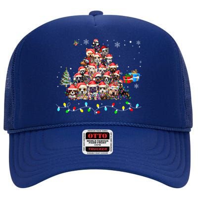 Get Into The Holiday Spirit With Joyful Loyal Dog Breeds Gift High Crown Mesh Back Trucker Hat