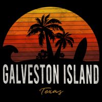 Galveston Island Tx Texas Beach Palms Vacation Surf Sundown Gift 7-Panel Snapback Hat