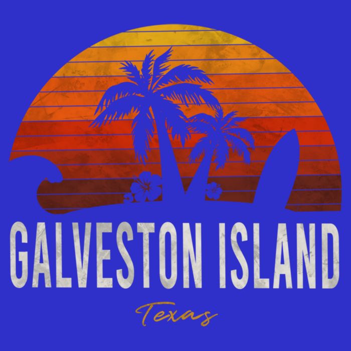 Galveston Island Tx Texas Beach Palms Vacation Surf Sundown Gift 16 in Basic Backpack