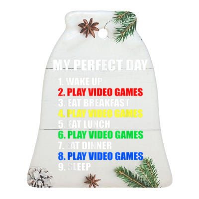 GIFT IDEA: The Perfect Gaming Day Suprise For Gamers Ceramic Bell Ornament