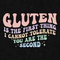 Gluten Is The First Thing I Cannot Tolerate Ladies PosiCharge Tri-Blend Wicking Tank
