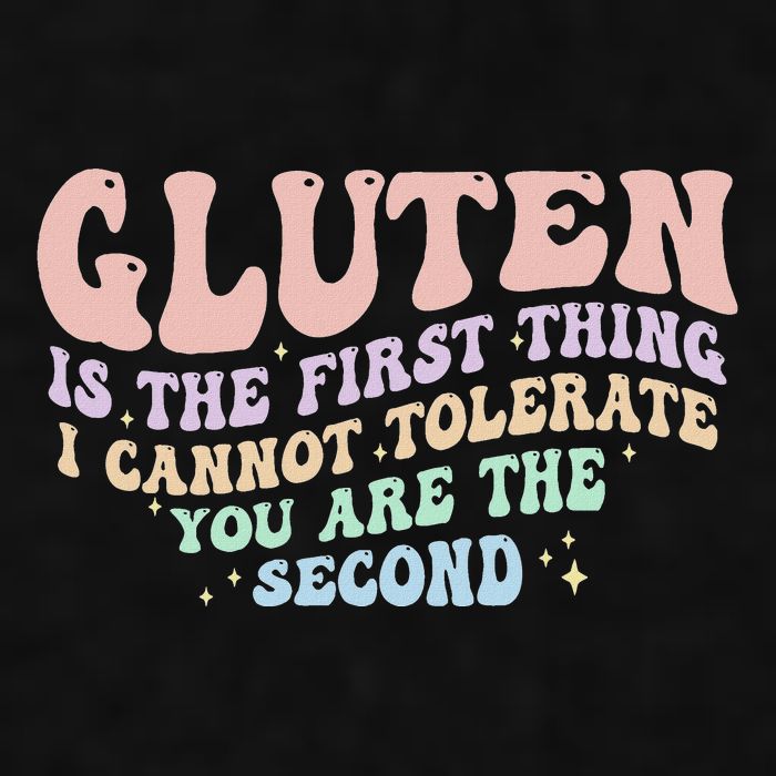 Gluten Is The First Thing I Cannot Tolerate Ladies PosiCharge Tri-Blend Wicking Tank