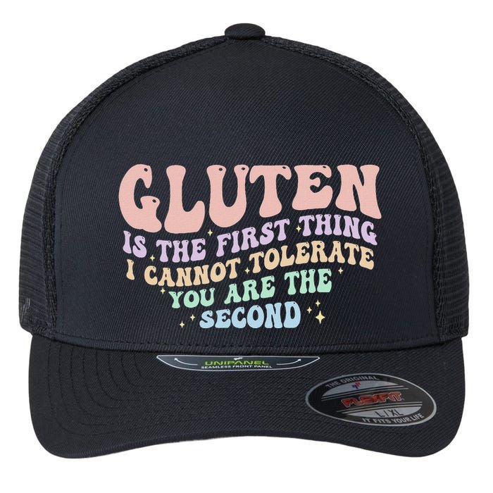 Gluten Is The First Thing I Cannot Tolerate Flexfit Unipanel Trucker Cap