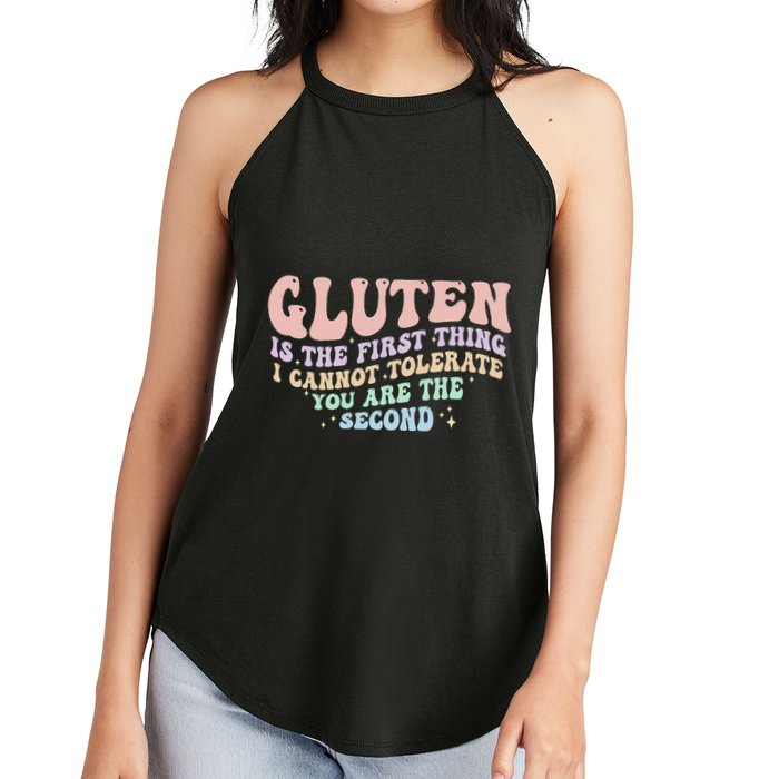 Gluten Is The First Thing I Cannot Tolerate Women's Perfect Tri Rocker Tank