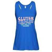 Gluten Is The First Thing I Cannot Tolerate Ladies Essential Flowy Tank