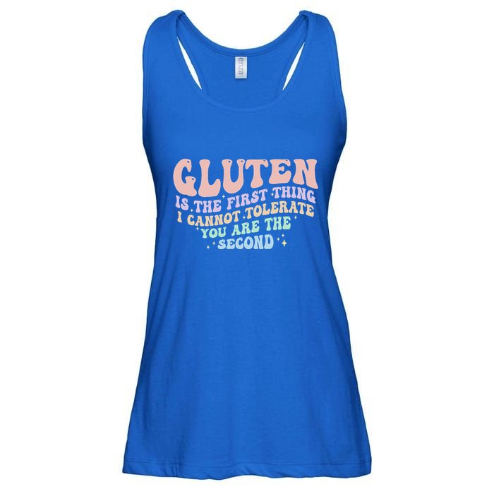 Gluten Is The First Thing I Cannot Tolerate Ladies Essential Flowy Tank