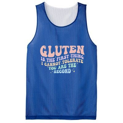 Gluten Is The First Thing I Cannot Tolerate Mesh Reversible Basketball Jersey Tank