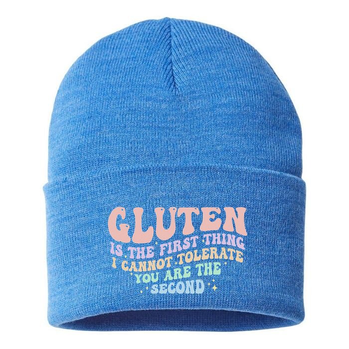 Gluten Is The First Thing I Cannot Tolerate Sustainable Knit Beanie