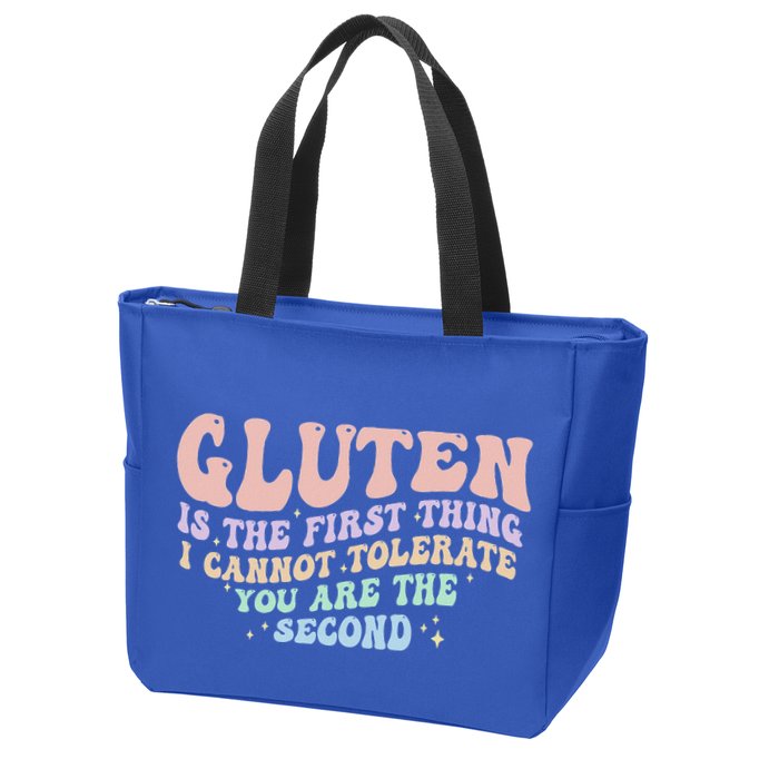 Gluten Is The First Thing I Cannot Tolerate Zip Tote Bag