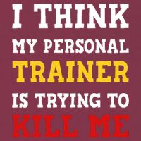 Gym I Think My Trainer Is Trying To Kill Me Personal Trainer 16oz Travel Tumbler