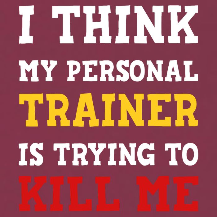 Gym I Think My Trainer Is Trying To Kill Me Personal Trainer 16oz Travel Tumbler