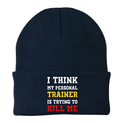 Gym I Think My Trainer Is Trying To Kill Me Personal Trainer Beanie