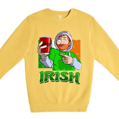 Ginger Ing Team St Patricks Day Irish Ireland Gift Premium Crewneck Sweatshirt