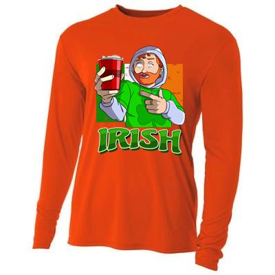 Ginger Ing Team St Patricks Day Irish Ireland Gift Cooling Performance Long Sleeve Crew