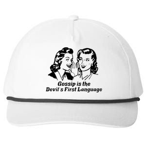 Gossip Is The Devils First Language Art Snapback Five-Panel Rope Hat