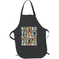 Gluten Is The First Thing I Cannot Tolerate Funny Joke Full-Length Apron With Pockets