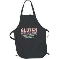 Gluten Is The First Thing I Cannot Tolerate Funny Full-Length Apron With Pockets