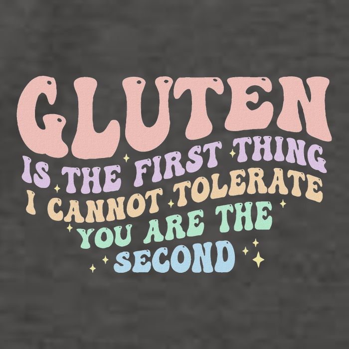 Gluten Is The First Thing I Cannot Tolerate Funny Vector Backpack