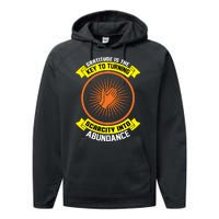 Gratitude Is The Key To Tuning Scarcity Into Abundance Performance Fleece Hoodie