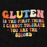 Gluten Is The First Thing I Cannot Tolerate Funny Sarcastic Ladies PosiCharge Tri-Blend Wicking Tank