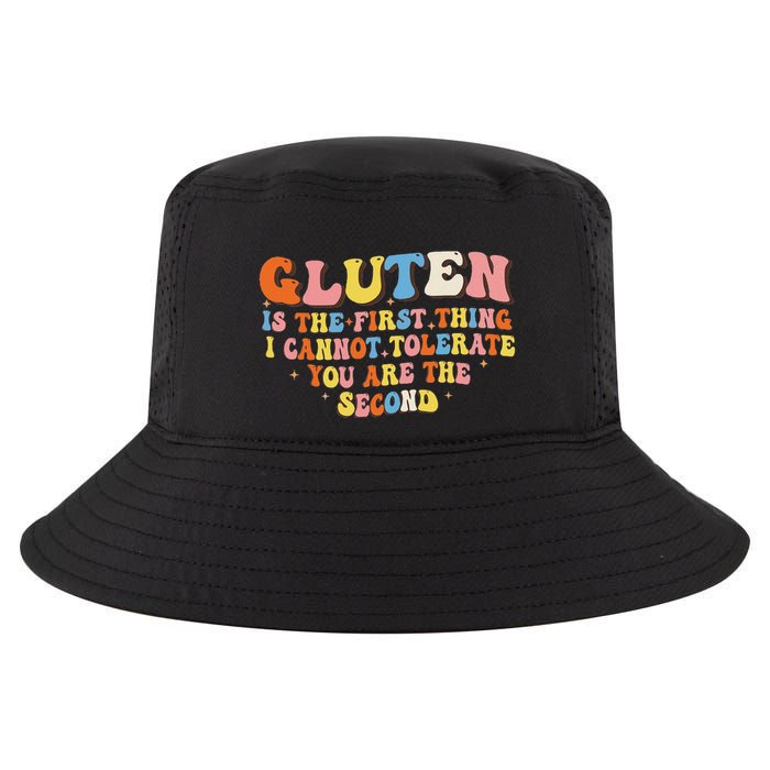 Gluten Is The First Thing I Cannot Tolerate Funny Sarcastic Cool Comfort Performance Bucket Hat