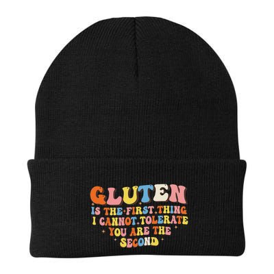 Gluten Is The First Thing I Cannot Tolerate Funny Sarcastic Beanie
