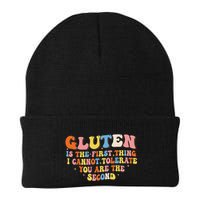 Gluten Is The First Thing I Cannot Tolerate Funny Sarcastic Beanie