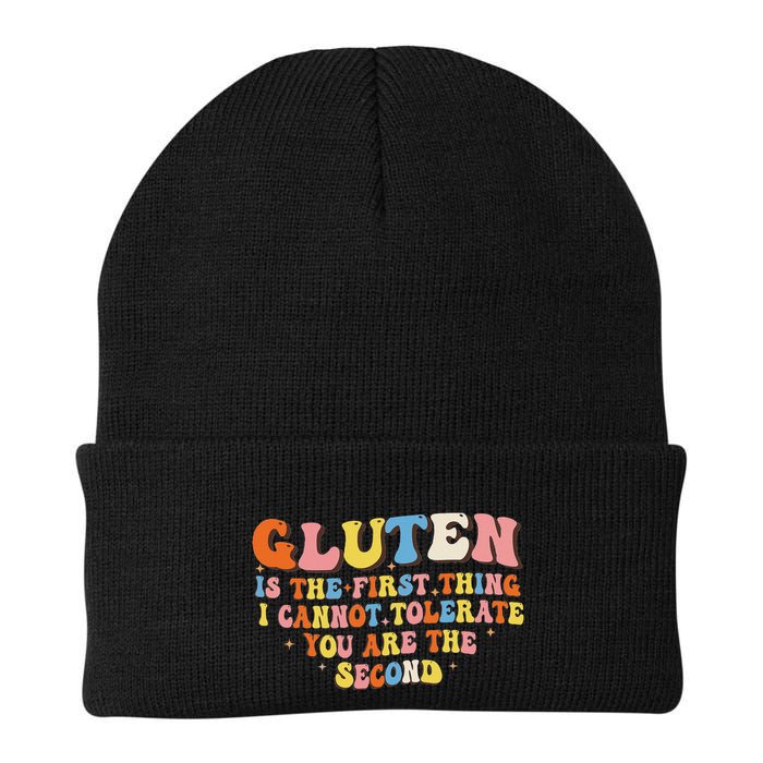 Gluten Is The First Thing I Cannot Tolerate Funny Sarcastic Beanie