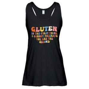 Gluten Is The First Thing I Cannot Tolerate Funny Sarcastic Ladies Essential Flowy Tank