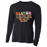 Gluten Is The First Thing I Cannot Tolerate Funny Sarcastic Cooling Performance Long Sleeve Crew