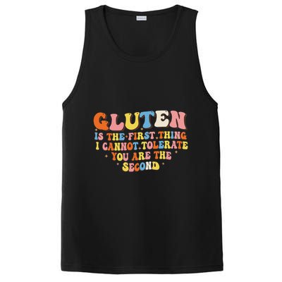 Gluten Is The First Thing I Cannot Tolerate Funny Sarcastic PosiCharge Competitor Tank