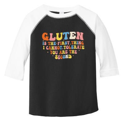 Gluten Is The First Thing I Cannot Tolerate Funny Sarcastic Toddler Fine Jersey T-Shirt