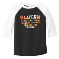 Gluten Is The First Thing I Cannot Tolerate Funny Sarcastic Toddler Fine Jersey T-Shirt