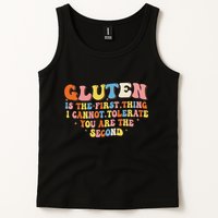 Gluten Is The First Thing I Cannot Tolerate Funny Sarcastic Tank Top