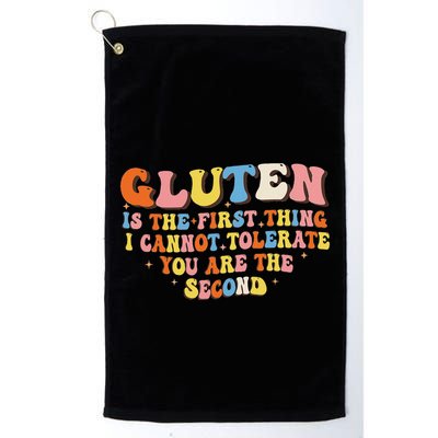 Gluten Is The First Thing I Cannot Tolerate Funny Sarcastic Golf Towel