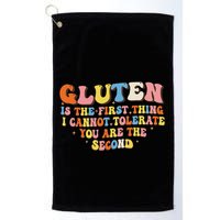Gluten Is The First Thing I Cannot Tolerate Funny Sarcastic Golf Towel