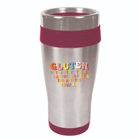 Gluten Is The First Thing I Cannot Tolerate Funny Sarcastic 16oz Travel Tumbler