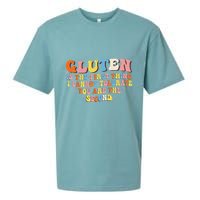 Gluten Is The First Thing I Cannot Tolerate Funny Sarcastic Sueded Cloud Jersey T-Shirt