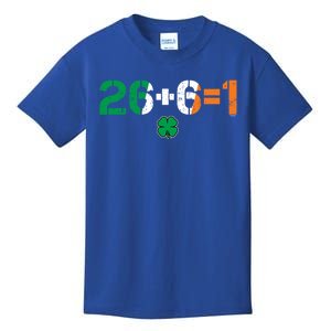 Green Irish Unity 26 + 6 = 1 St Paddys Day Ireland Gift Kids T-Shirt