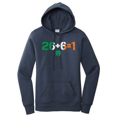 Green Irish Unity 26 + 6 = 1 St Paddys Day Ireland Gift Women's Pullover Hoodie