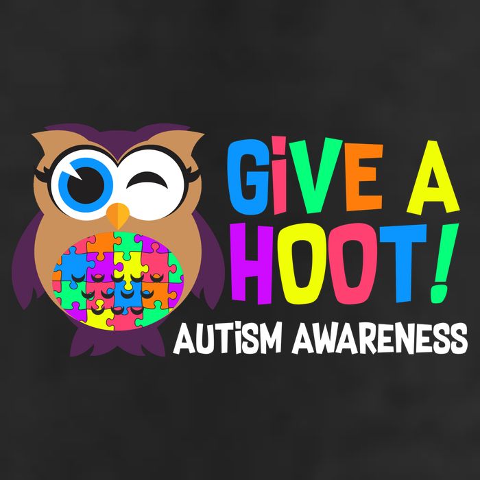 Give A Hoot Autism Awareness 7 Panel Mesh Trucker Snapback Hat