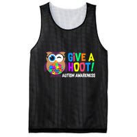 Give A Hoot Autism Awareness Mesh Reversible Basketball Jersey Tank