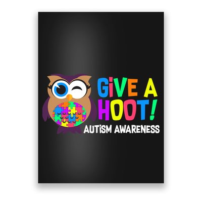 Give A Hoot Autism Awareness Poster