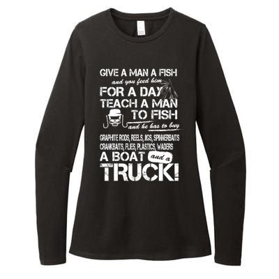 Give A Man A Fish A Boat And A Truck Womens CVC Long Sleeve Shirt