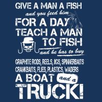 Give A Man A Fish A Boat And A Truck Flatbill Hat